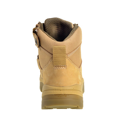 Wide Load 690WZ Wheat 6" Zip Side Safety Boot