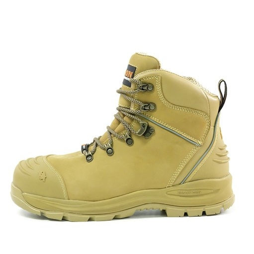 Bison XTLZWHE Ankle Lace Up With Zip Safety Boots