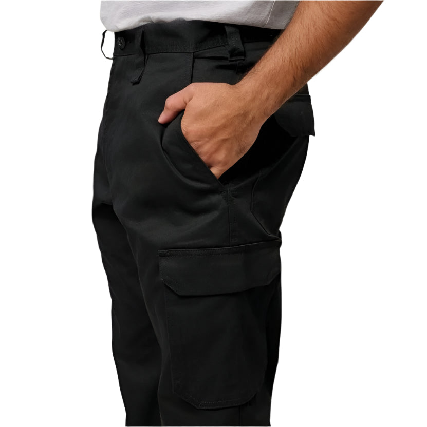 Hard Yakka Y02500 Foundations Drill Cargo Pant Black