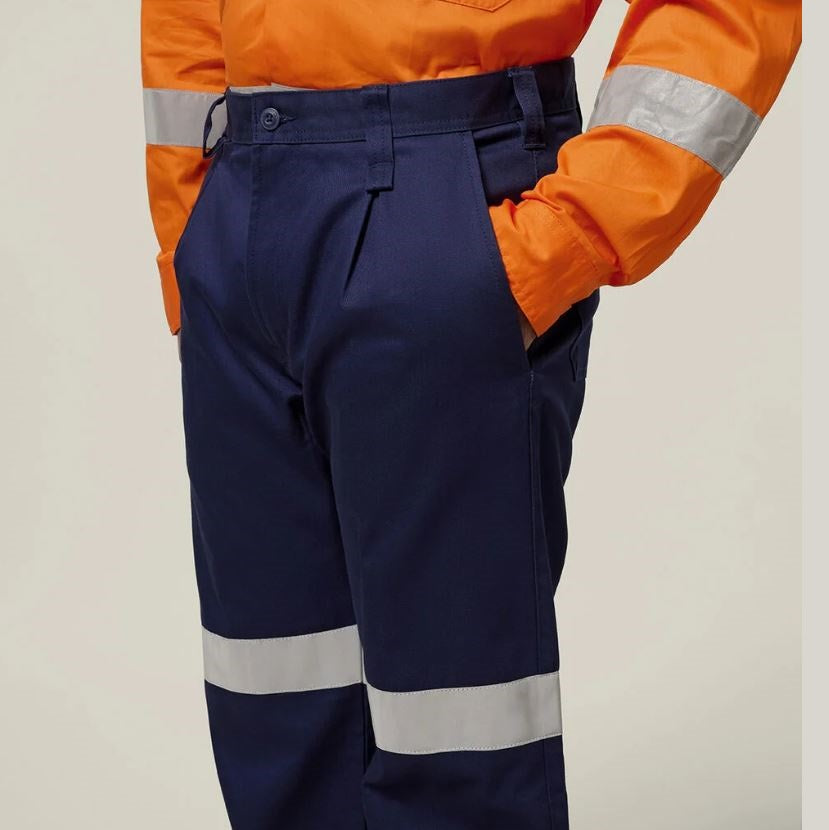 Hard Yakka Y02615 Foundations Drill Pant With Double Hoop Tape