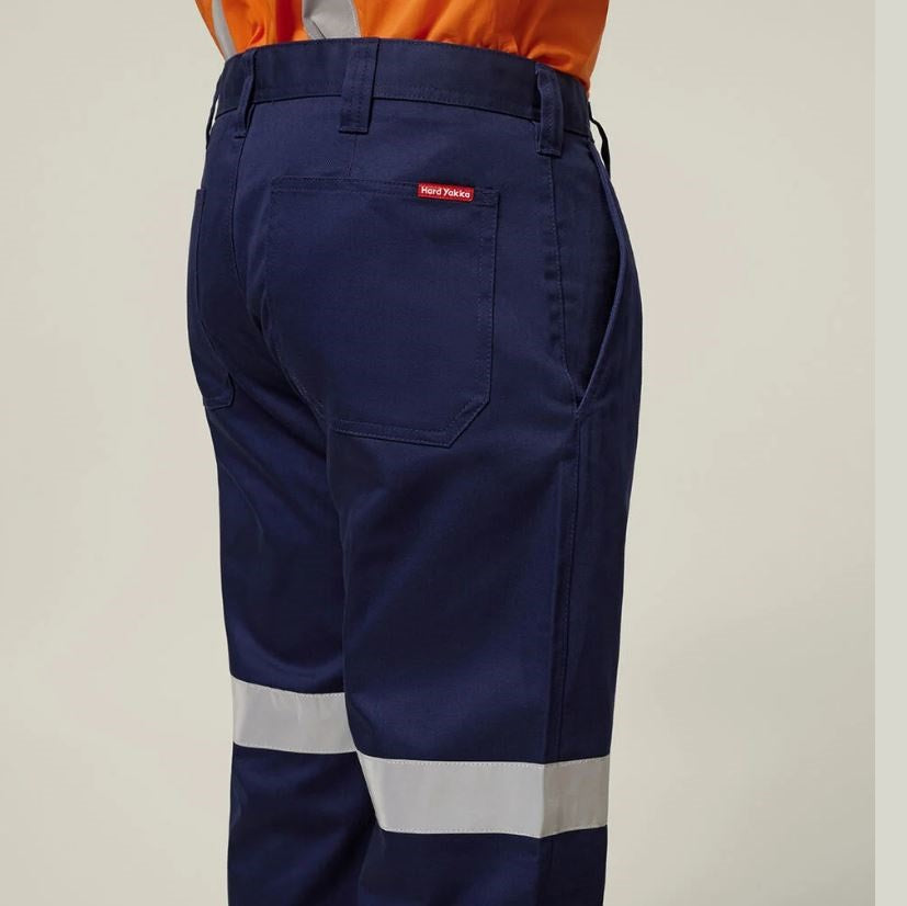 Hard Yakka Y02615 Foundations Drill Pant With Double Hoop Tape
