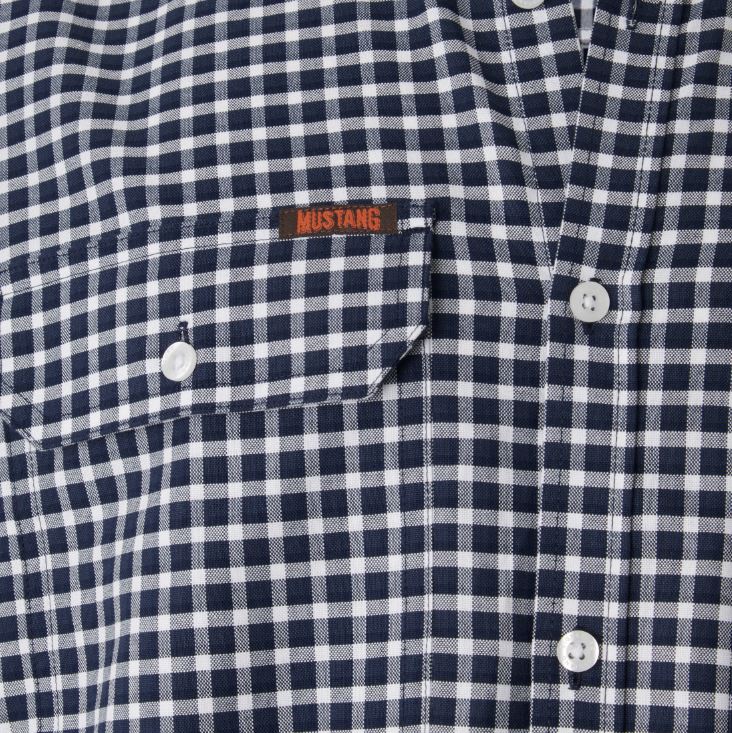 Mustang Signature Y04005 Mens Formal Check Shirt