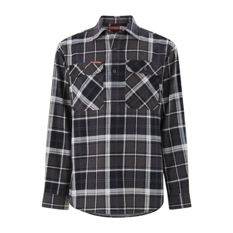 Hard Yakka Y04006 Core LS Closed Front Check Flannel Shirt