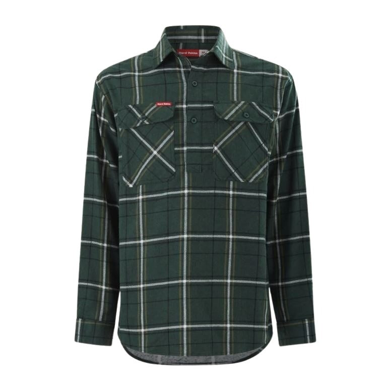 Hard Yakka Y04006 Core LS Closed Front Check Flannel Shirt