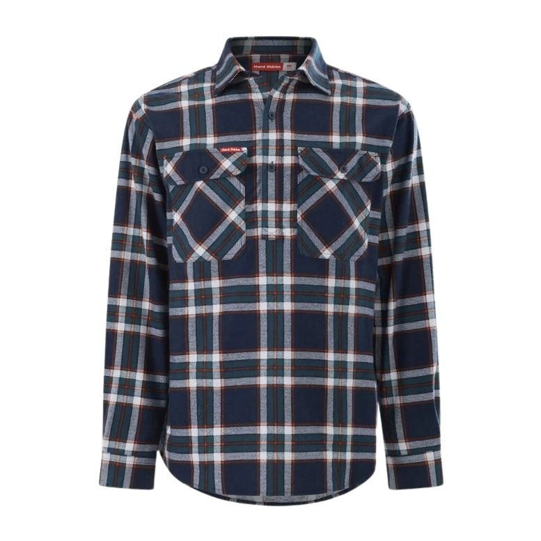 Hard Yakka Y04006 Core LS Closed Front Check Flannel Shirt