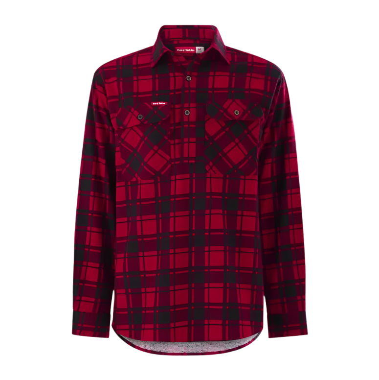 Hard Yakka Y04006 Core LS Closed Front Check Flannel Shirt