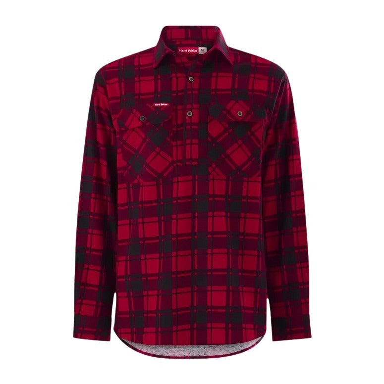 Hard Yakka Y04006 Core LS Closed Front Check Flannel Shirt