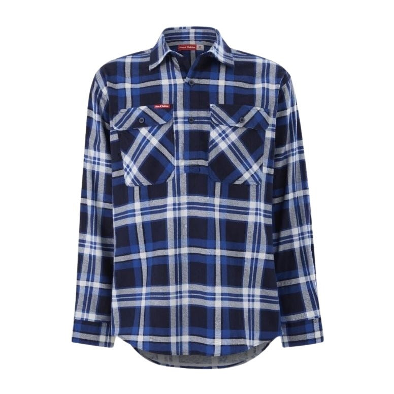 Hard Yakka Y04006 Core LS Closed Front Check Flannel Shirt