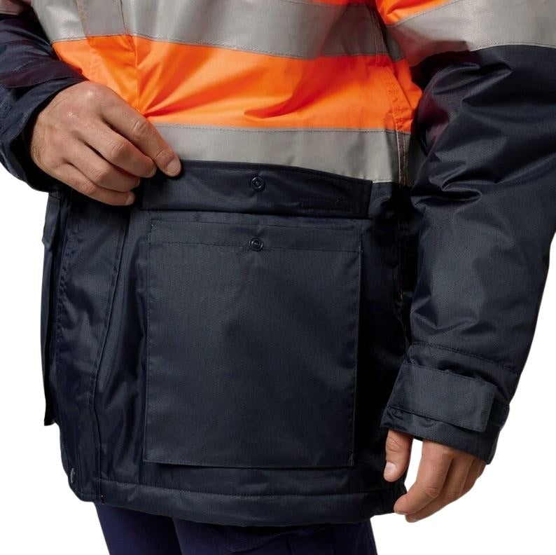 Hard Yakka Y06685 Core Hivis 2-Tone Taped Quilted Waterproof Jacket