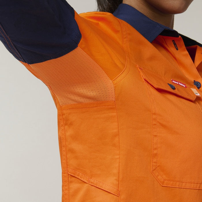 Hard Yakka Y08225 Womens Koolgear HiVis Ventilated L/S Shirt