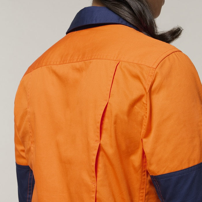 Hard Yakka Y08225 Womens Koolgear HiVis Ventilated L/S Shirt