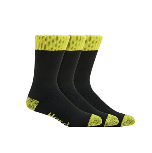 Hard Yakka Y20014 Core Hi Vis Work Crew Sock 3PK