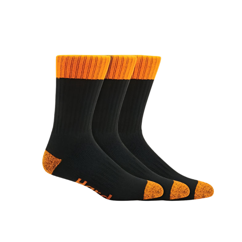 Hard Yakka Y20014 Core Hi Vis Work Crew Sock 3PK