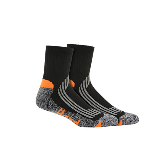 Hard Yakka Y20017 Core Coolmax Padded Quarter Crew Sock 2PK