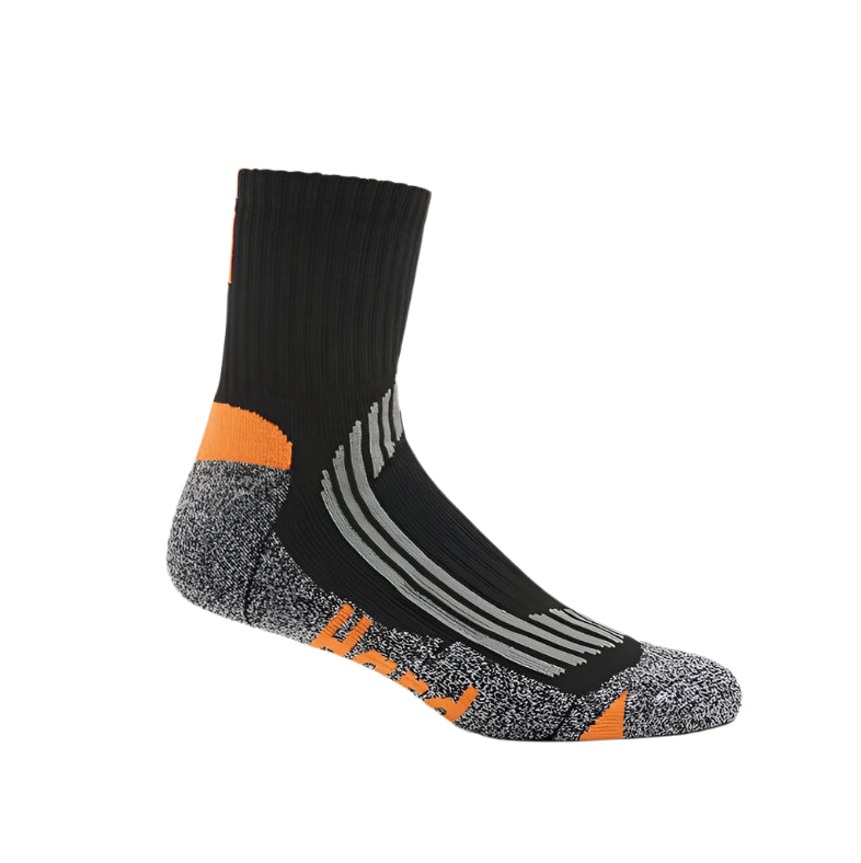 Hard Yakka Y20017 Core Coolmax Padded Quarter Crew Sock 2PK