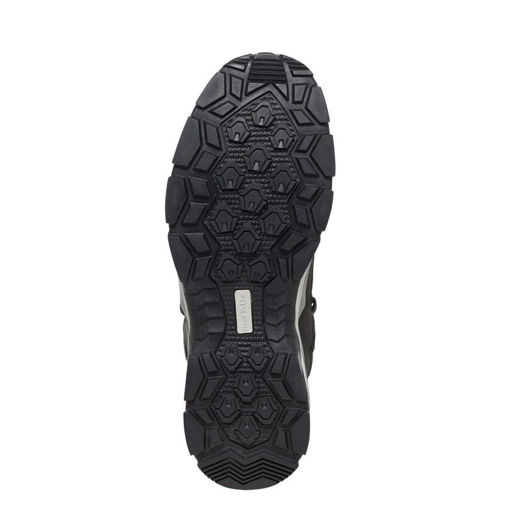 Black sole of a shoe with a Keen logo on a white background