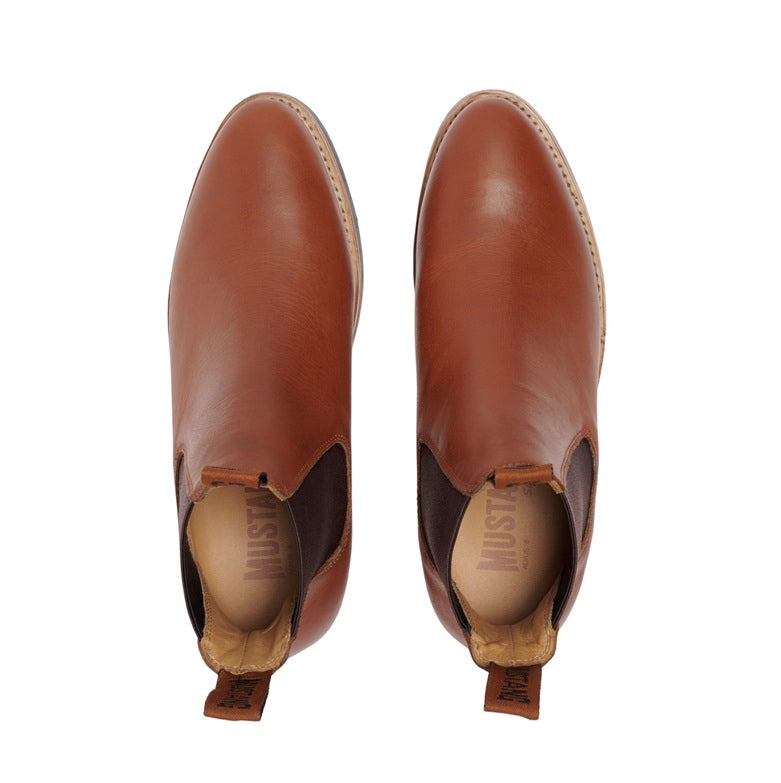 Mustang Signature Y61066 Womens Pull Up Leather Non Safety Boot