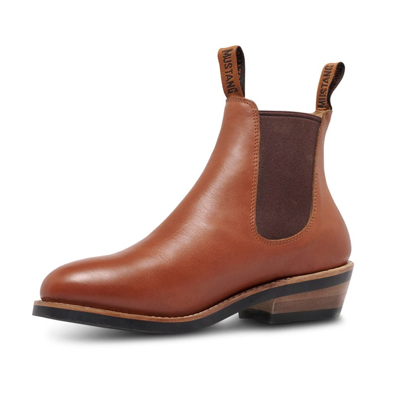 Mustang Signature Y61066 Womens Pull Up Leather Non Safety Boot