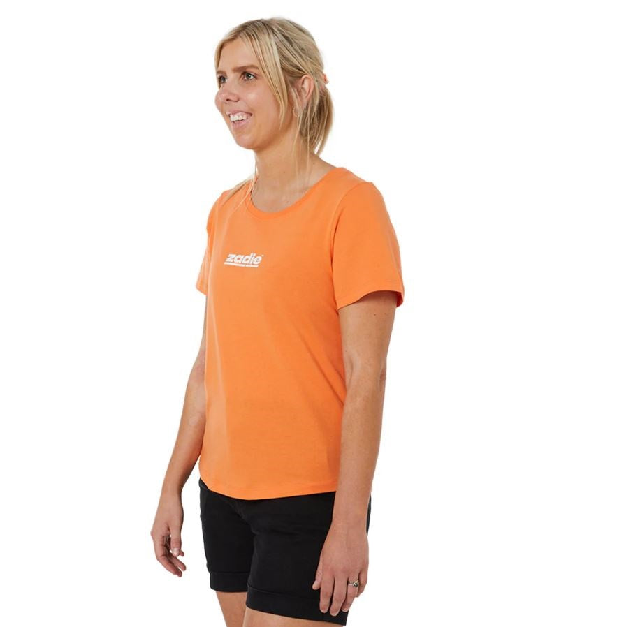 Z01T Zadie Orange Womens Tee -Side view