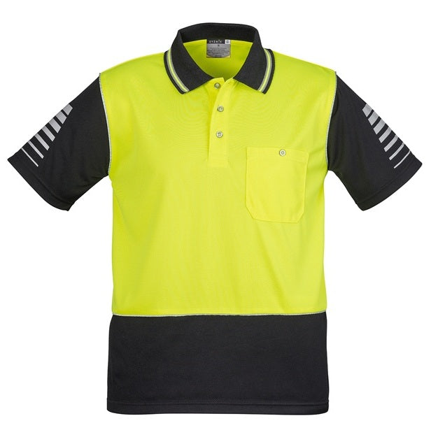 Syzmik ZH236 Mens HiVis Zone Short Sleeve Polo