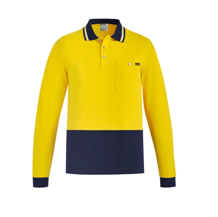Syzmik ZH430 Mens HiVis Cotton L/S Polo