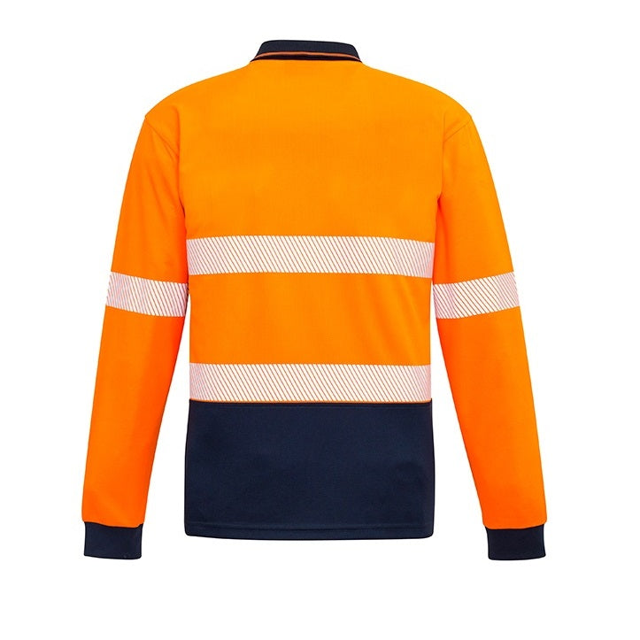Syzmik ZH530 Unisex HiVis Segmented L/S Polo - Hoop Taped