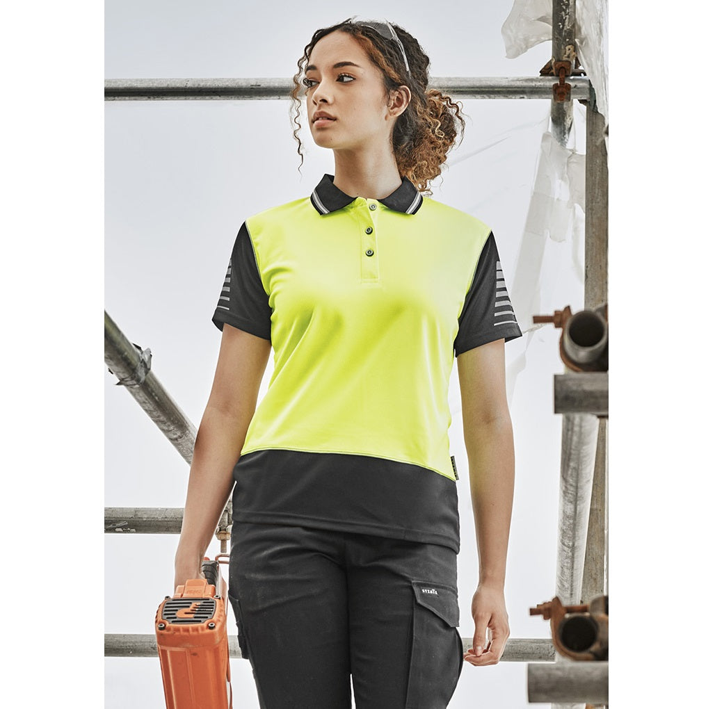 Syzmik ZHL236 Womens HiVis Zone S/S Polo