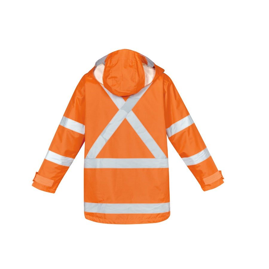 Syzmik ZJ616 Mens HiVis X Back Taped 4-in-1 Waterproof Jacket