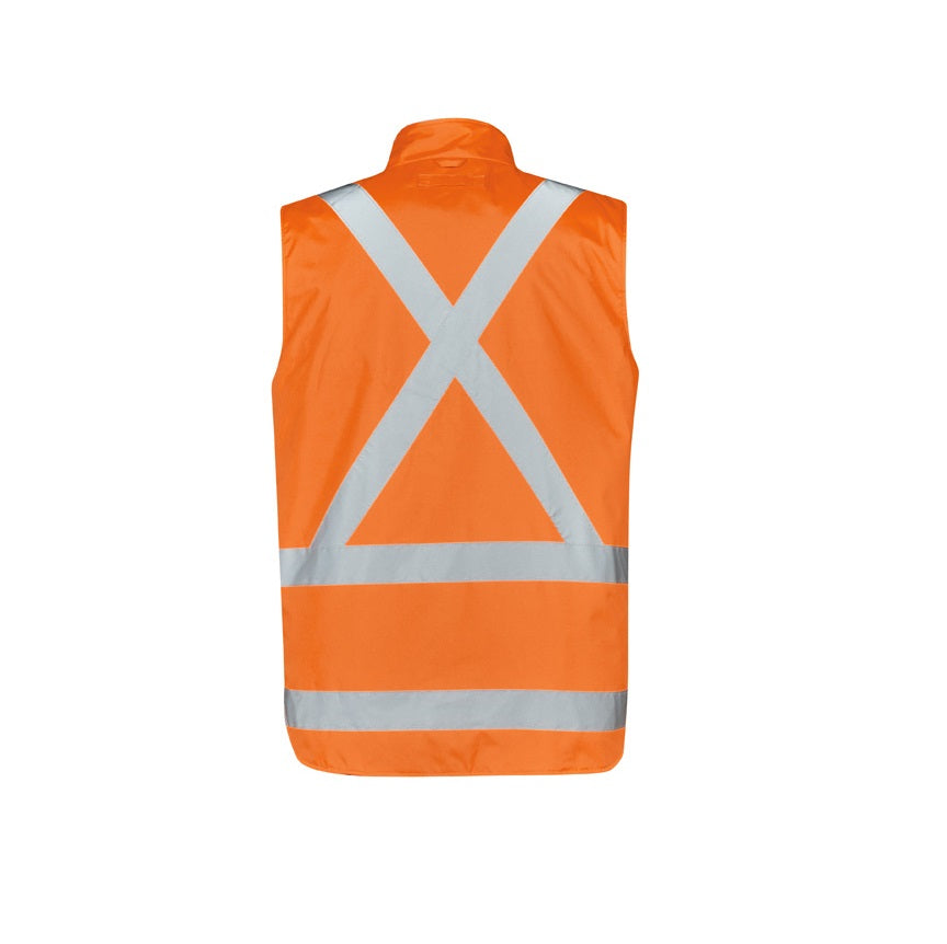 Syzmik ZJ616 Mens HiVis X Back Taped 4-in-1 Waterproof Jacket