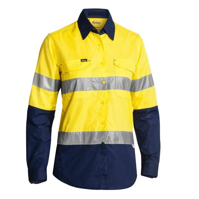 Bisley BL6415T Womens 3M Taped HiVis X Airflow Ripstop Shirt