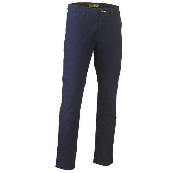 Bisley BP6008 Stretch Cotton Drill Men's work Pants in colour Navy - front view
