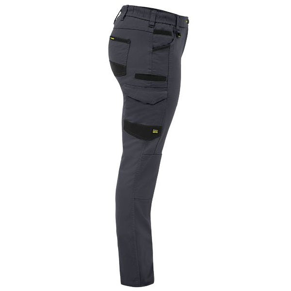 Bisley BPCL6338 Women's FLX & Move™ Stretch Canvas Elastic Waist Cargo Pants colour Charcoal - Side view