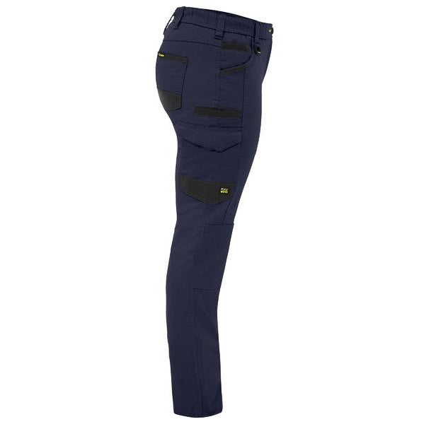 Bisley BPCL6338 Women's FLX & Move™ Stretch Canvas Elastic Waist Cargo Pants colour Navy - Side view
