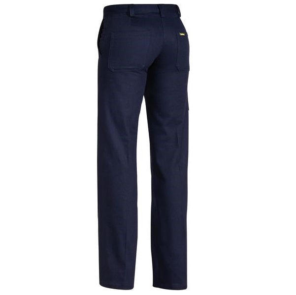 Bisley BPL6007 Women's Original Cotton Drill Navy Work Pants - Back view