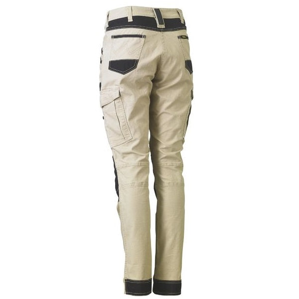 Bisley BPL6044 Women's Flex&Move™ Cargo Pants - Stone colour - Back view