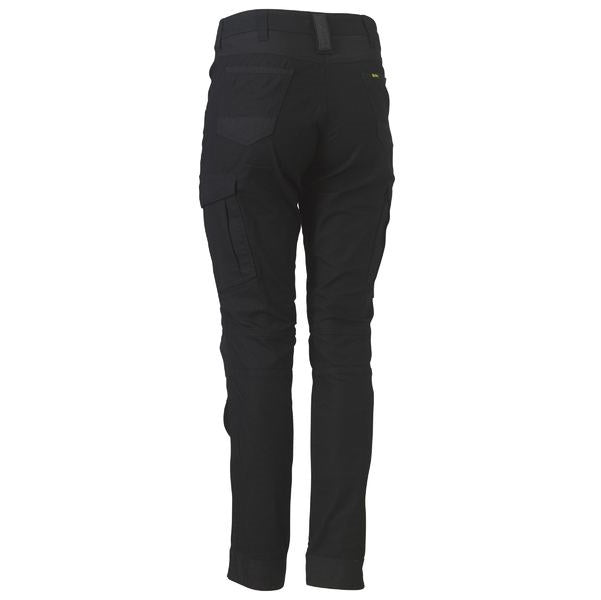 Bisley BPL6044 Women's Flex&Move™ Work Cargo Pants -Black colour - Back view