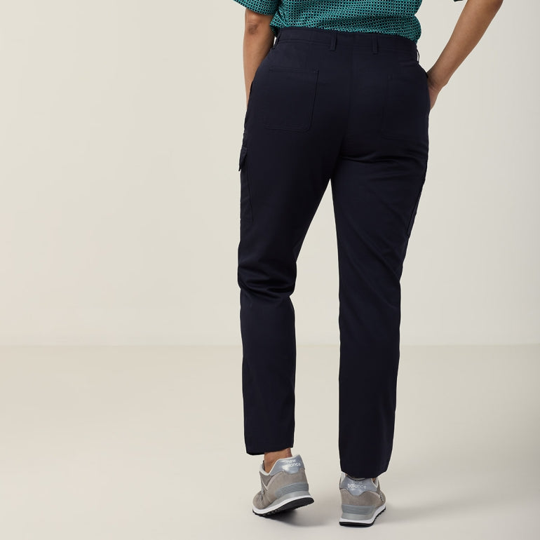 NNT CAT3T7 P/V Gaberdine Flex Waist Slim Leg Womens Cargo Pants