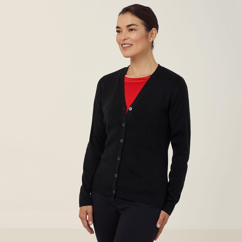 NNT CAT5BR Ladies V Neck Cardigan