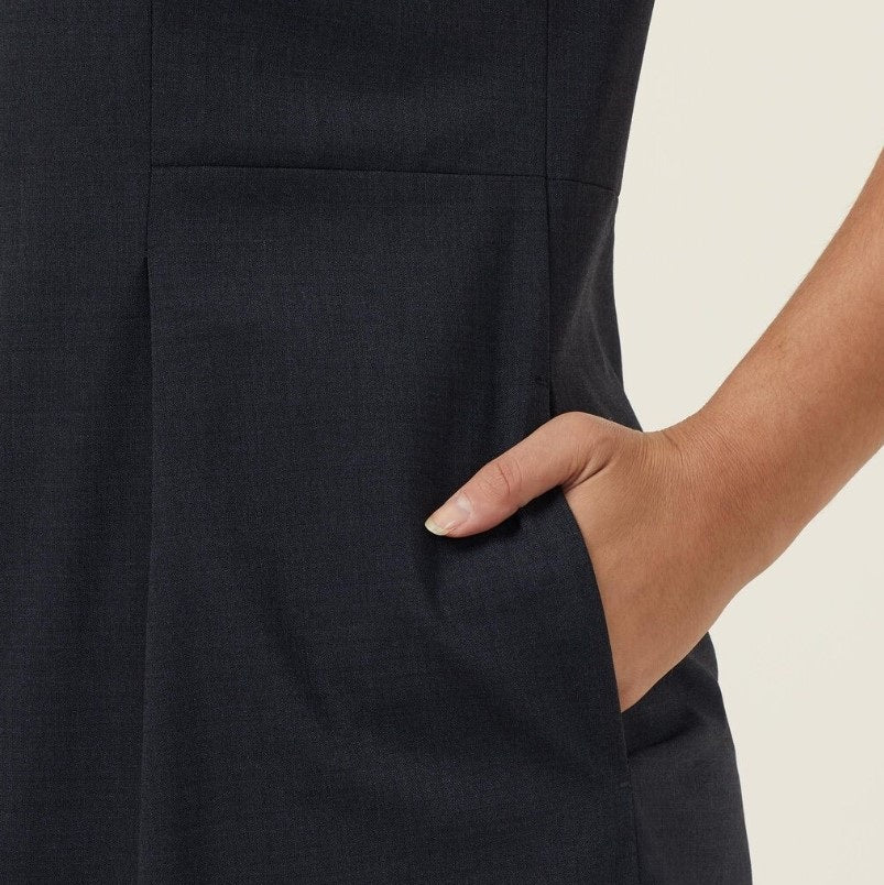 NNT CAT67K Stretch Wool Blend Short Sleeve Dress