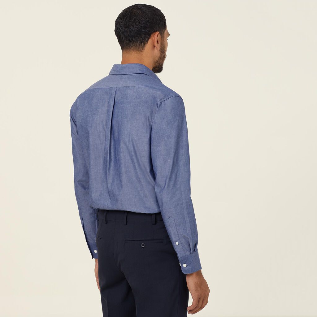 NNT CATJ2W Mens Chambray L/S Shirt