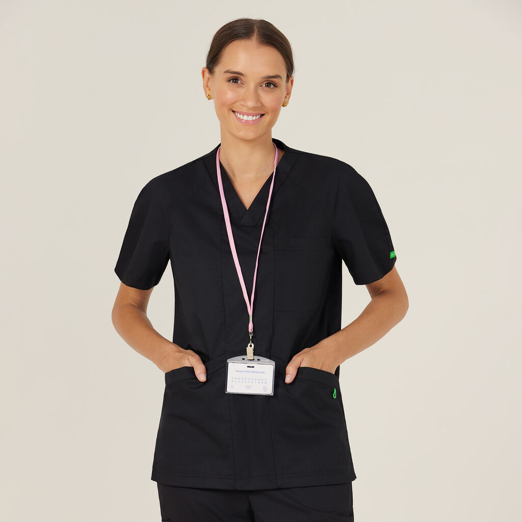 NNT CATRFV Unisex Carl V-Neck Style Scrub Top