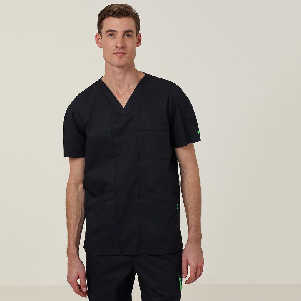 NNT CATRFV Unisex Carl V-Neck Style Scrub Top