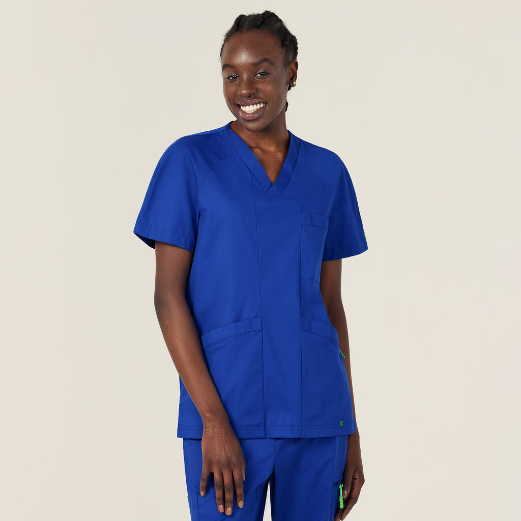 NNT CATRFV Unisex Carl V-Neck Style Scrub Top