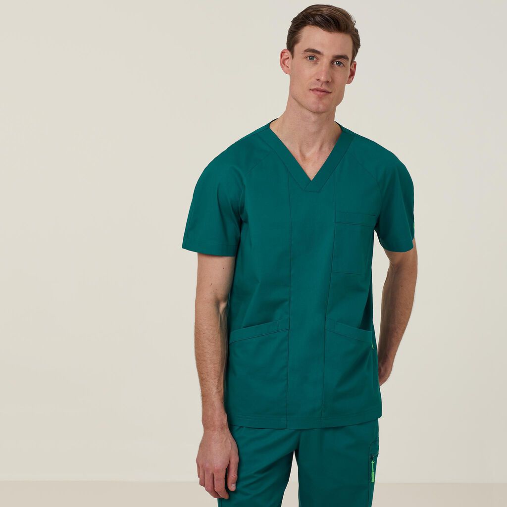 NNT CATRFV Unisex Carl V-Neck Style Scrub Top