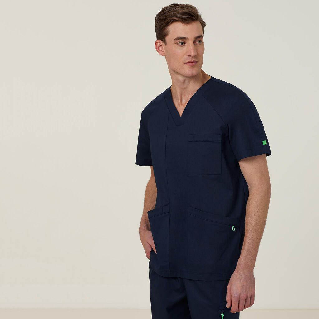 NNT CATRFV Unisex Carl V-Neck Style Scrub Top