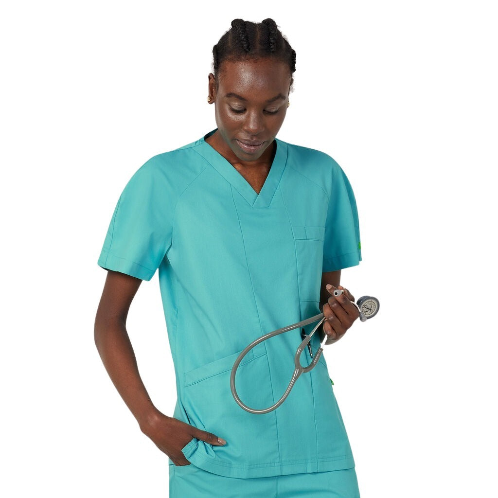 NNT CATRFV Unisex Carl V-Neck Style Scrub Top