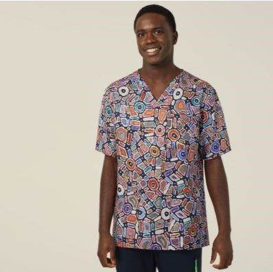 NNT CATRG9 Unisex Water Dreaming Scrub Top
