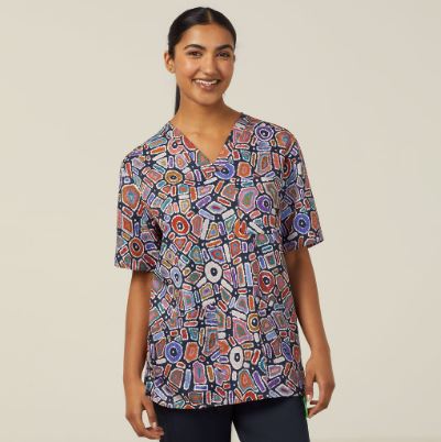 NNT CATRG9 Unisex Water Dreaming Scrub Top