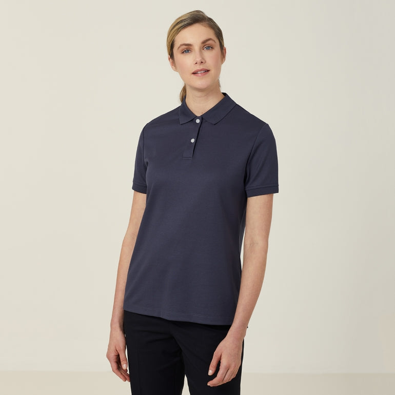 NNT CATU58 Ladies S/S Polo Dark Charcoal