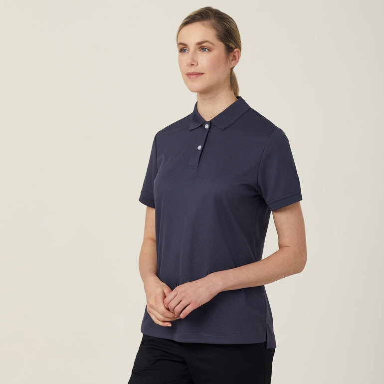 NNT CATU58 Ladies S/S Polo Dark Charcoal
